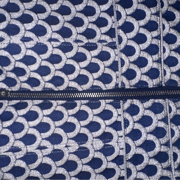 Lilly Pulitzer Strapless Navy & Silver Mermaid Dress Size 4 - Picture 11 of 11